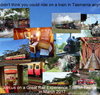 Great Rail Experiences  Tasmania Tour 2017 - Accommodation ACT