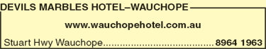Devils Marbles Hotel–Wauchope - Accommodation ACT 4