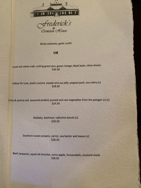 Fredericks At Ormiston House - Accommodation ACT 1